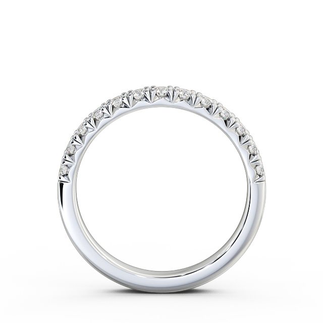 Half Eternity Round Diamond Ring 9K White Gold - Lorella HE32_WG_UP