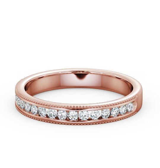  Vintage Half Eternity Round Diamond Ring 18K Rose Gold - Miriam HE33_RG_THUMB2 