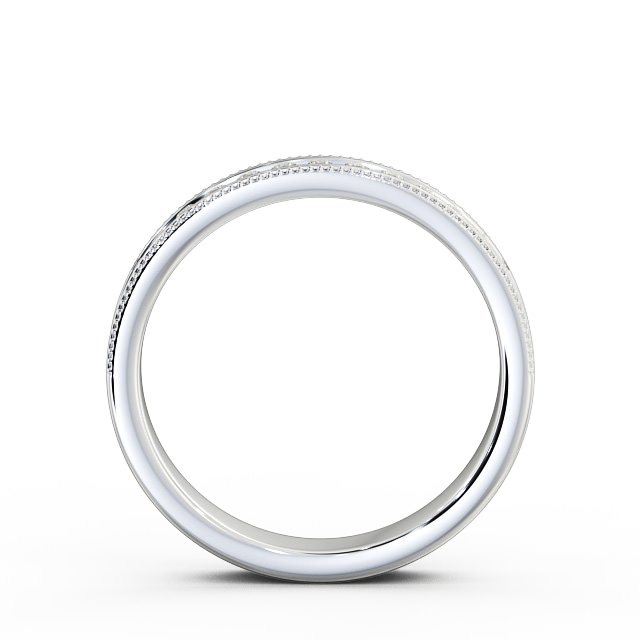 Vintage Half Eternity Round Diamond Ring 18K White Gold - Miriam HE33_WG_UP