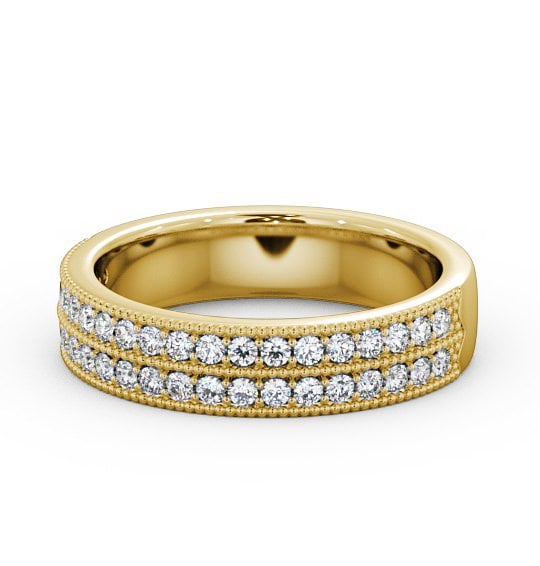  Vintage Half Eternity Round Diamond Ring 18K Yellow Gold - Scarlett HE34_YG_THUMB2 
