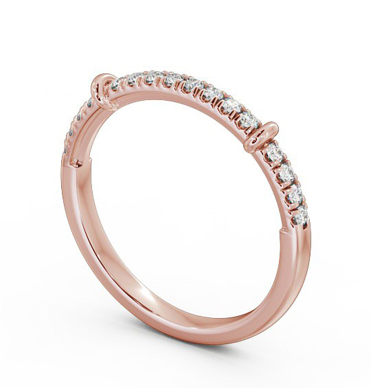 Half Eternity Round Diamond Ring 9K Rose Gold HE36_RG_THUMB1 