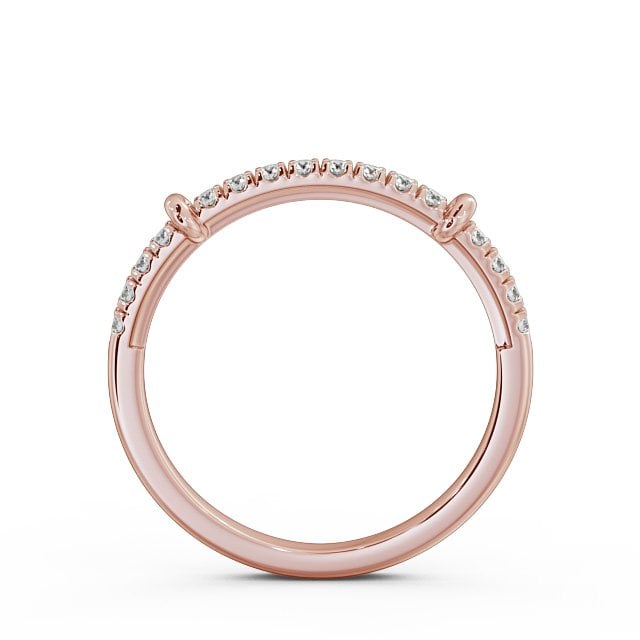 Half Eternity Round Diamond Ring 18K Rose Gold - Cecile HE36_RG_UP