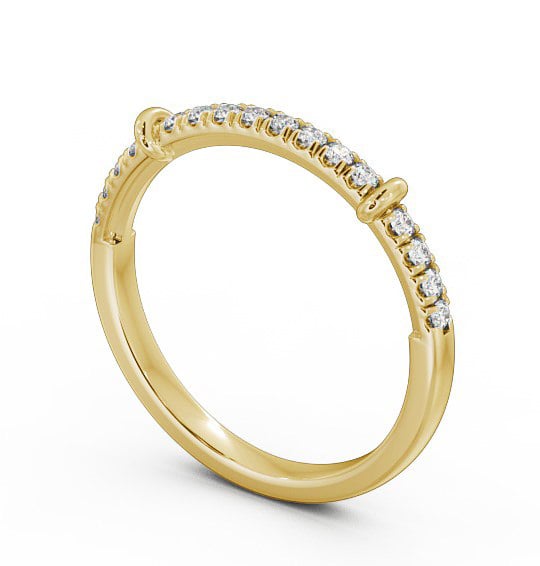 Half Eternity Round Diamond Ring 9K Yellow Gold HE36_YG_THUMB1