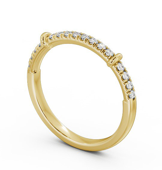 Half Eternity Round Diamond Ring 18K Yellow Gold HE36_YG_THUMB1