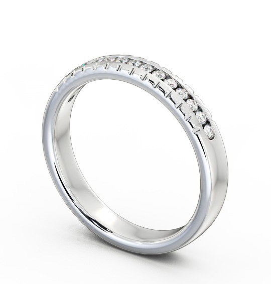 Half Eternity Round Diamond Channel Set Ring Palladium HE39_WG_THUMB1 