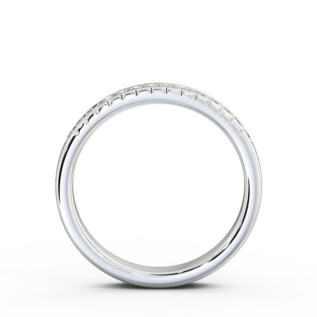 Half Eternity Round Diamond Ring Platinum - Selma HE39_WG_UP