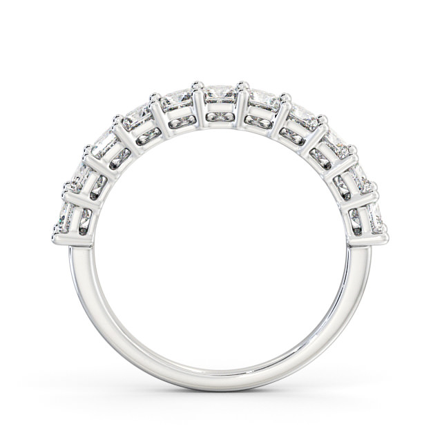 Half Eternity Princess Diamond Ring 9K White Gold - Bela HE3_WG_UP