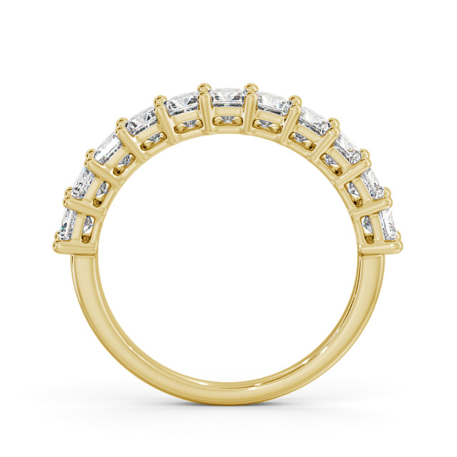 Half Eternity Princess Diamond Ring 9K Yellow Gold - Bela HE3_YG_UP