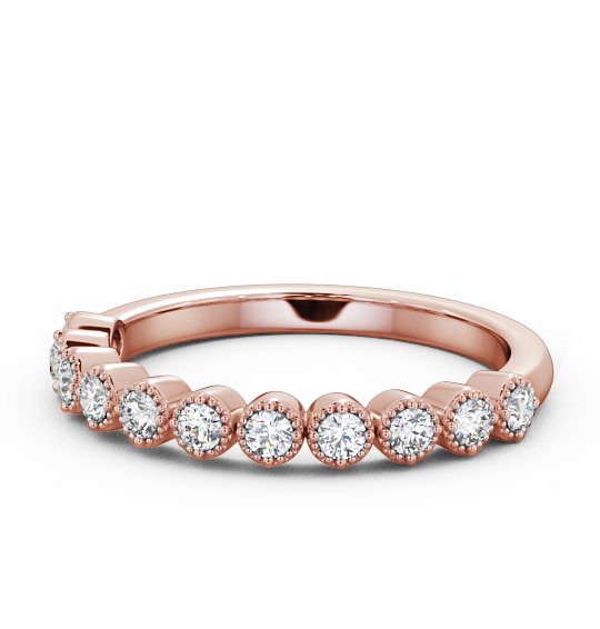 Half Eternity Round Diamond Ring 18K Rose Gold - Sabrine HE41_RG_THUMB2 