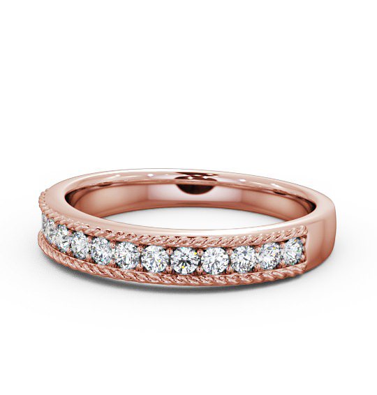  Half Eternity Round Diamond Ring 9K Rose Gold - Nina HE42_RG_THUMB2 