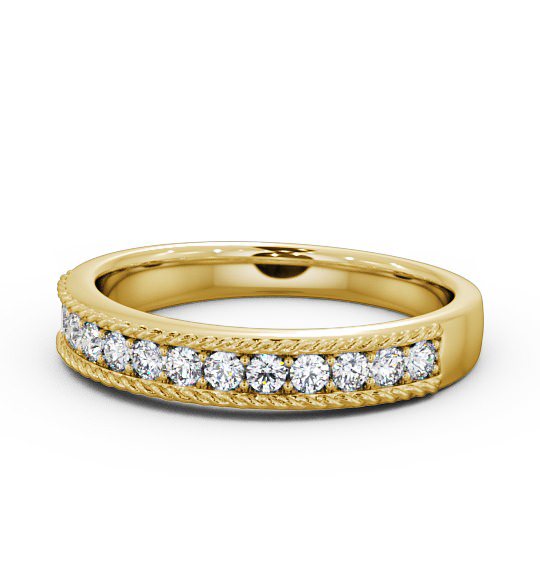  Half Eternity Round Diamond Ring 18K Yellow Gold - Nina HE42_YG_THUMB2 