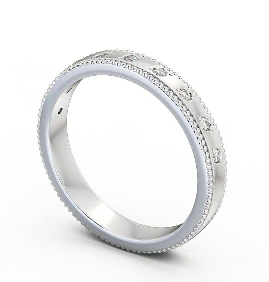  Half Eternity Round Diamond Ring 9K White Gold - Berlin HE46_WG_THUMB1 
