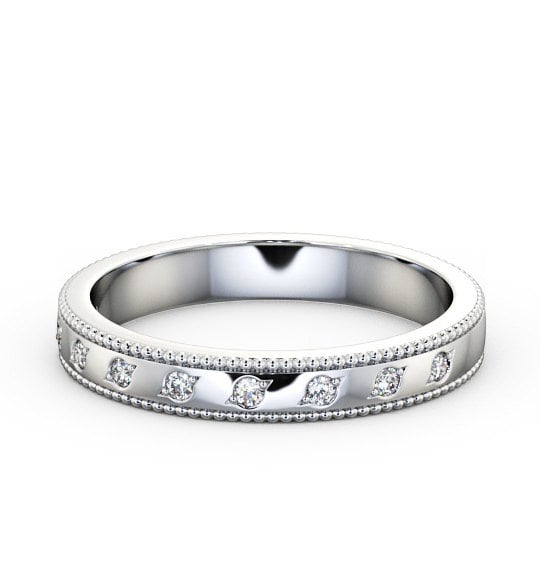  Half Eternity Round Diamond Ring 18K White Gold - Berlin HE46_WG_THUMB2 