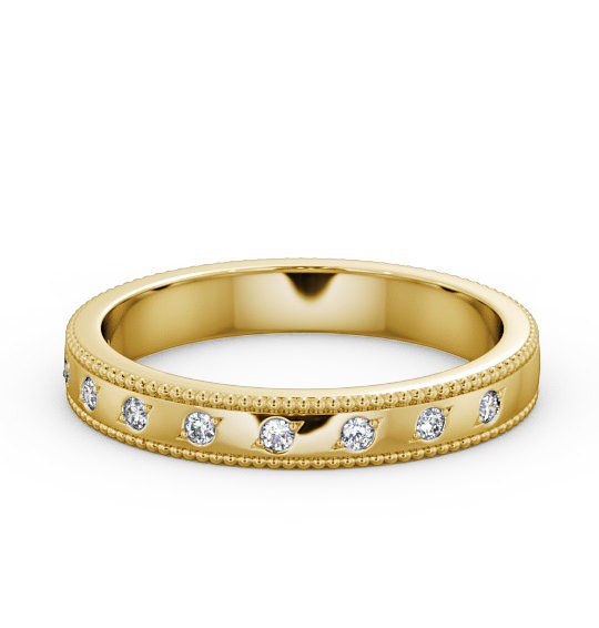  Half Eternity Round Diamond Ring 18K Yellow Gold - Berlin HE46_YG_THUMB2 