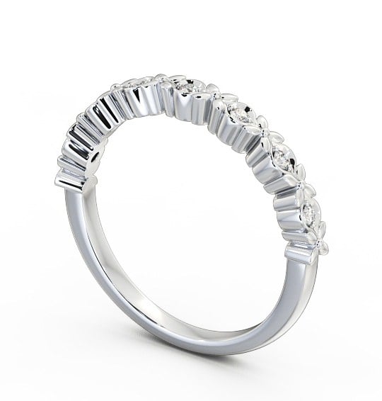 Half Eternity Round Diamond Ring Platinum - Bianco HE47_WG_THUMB1