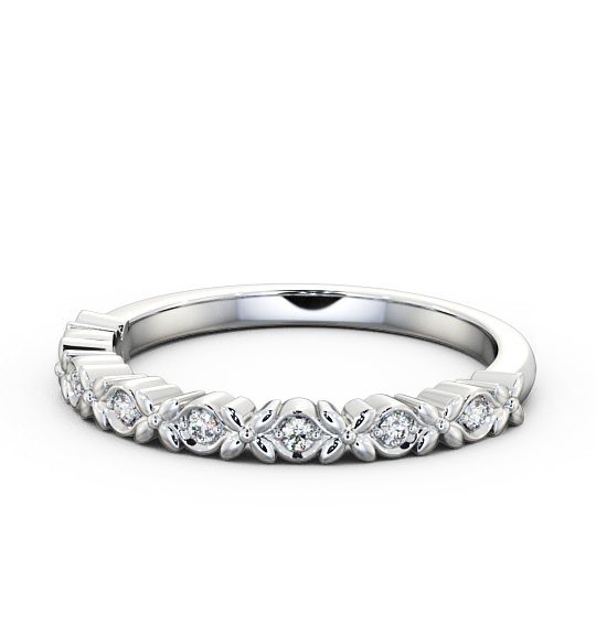  Half Eternity Round Diamond Ring 18K White Gold - Bianco HE47_WG_THUMB2 