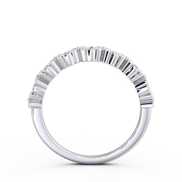 Half Eternity Round Diamond Ring Platinum - Bianco HE47_WG_UP