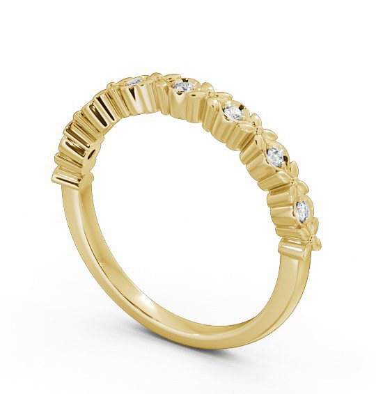  Half Eternity Round Diamond Ring 9K Yellow Gold - Bianco HE47_YG_THUMB1 
