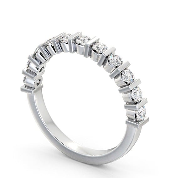  Half Eternity Round Diamond Ring Platinum - Hayles HE4_WG_THUMB1 