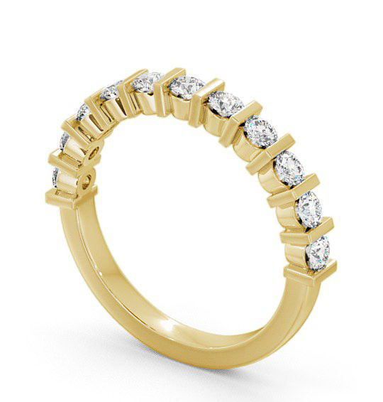  Half Eternity Round Diamond Ring 9K Yellow Gold - Hayles HE4_YG_THUMB1 