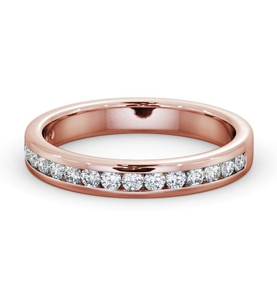  Half Eternity Round Diamond Ring 18K Rose Gold - Rosie HE51_RG_THUMB2 