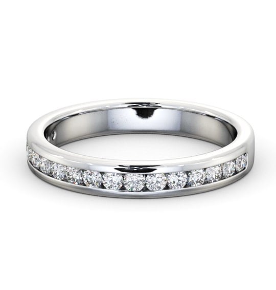  Half Eternity Round Diamond Ring 9K White Gold - Rosie HE51_WG_THUMB2 
