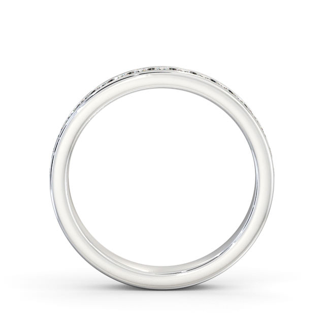 Half Eternity Round Diamond Ring 18K White Gold - Rosie HE51_WG_UP