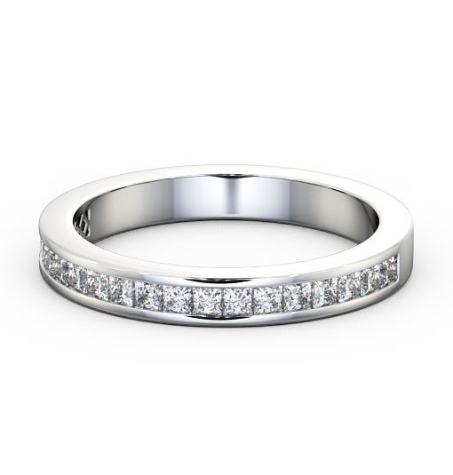  Half Eternity Princess Diamond Ring Palladium - Eva HE52_WG_THUMB2 
