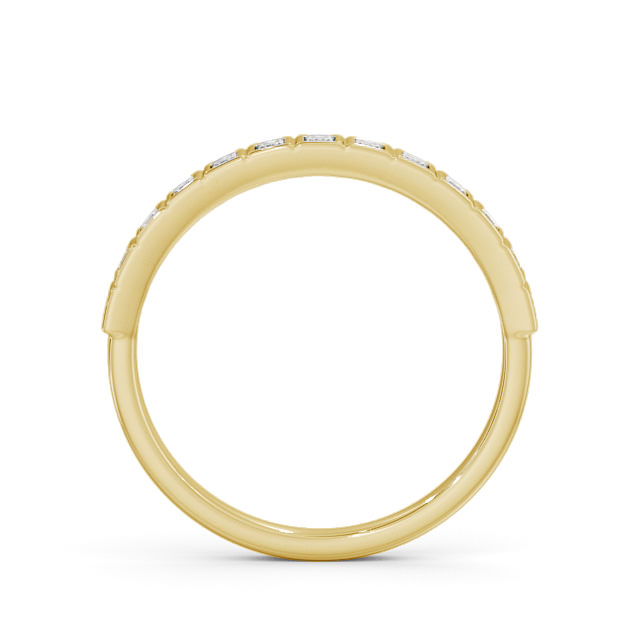 Half Eternity Princess Diamond Ring 9K Yellow Gold - Atterby HE55_YG_UP