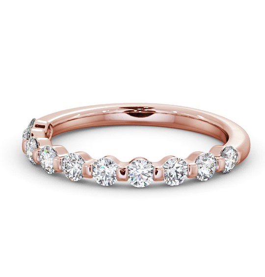  Half Eternity Round Diamond Ring 9K Rose Gold - Candice HE56_RG_THUMB2 