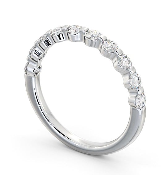  Half Eternity Round Diamond Ring 18K White Gold - Candice HE56_WG_THUMB1 