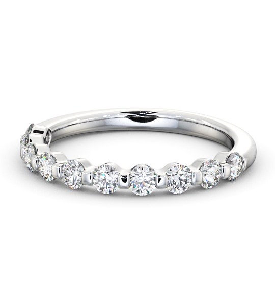 Half Eternity Round Diamond Ring 18K White Gold - Candice HE56_WG_THUMB2 