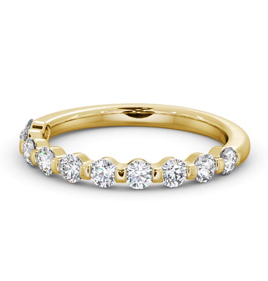  Half Eternity Round Diamond Ring 18K Yellow Gold - Candice HE56_YG_THUMB2 