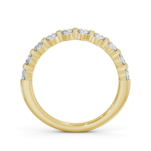 Half Eternity Round Diamond Ring 9K Yellow Gold - Candice HE56_YG_UP