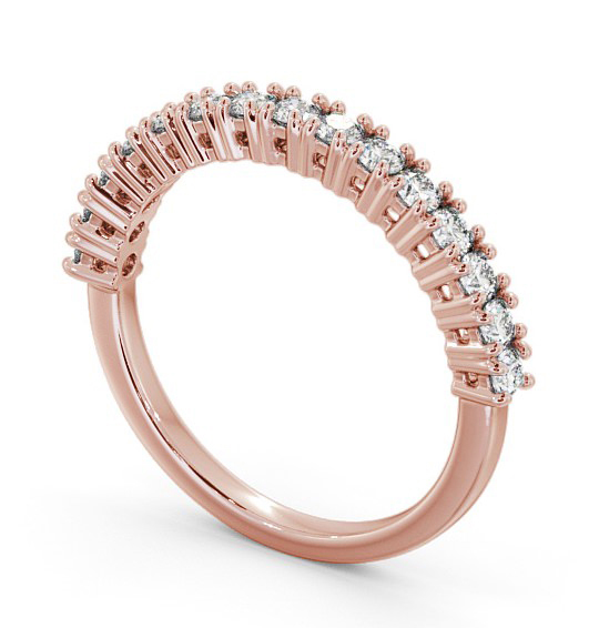 Half Eternity Round Diamond Prong Set Ring 18K Rose Gold HE57_RG_THUMB1 