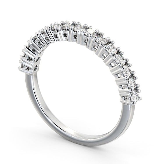 Half Eternity Round Diamond Prong Set Ring 18K White Gold HE57_WG_THUMB1 
