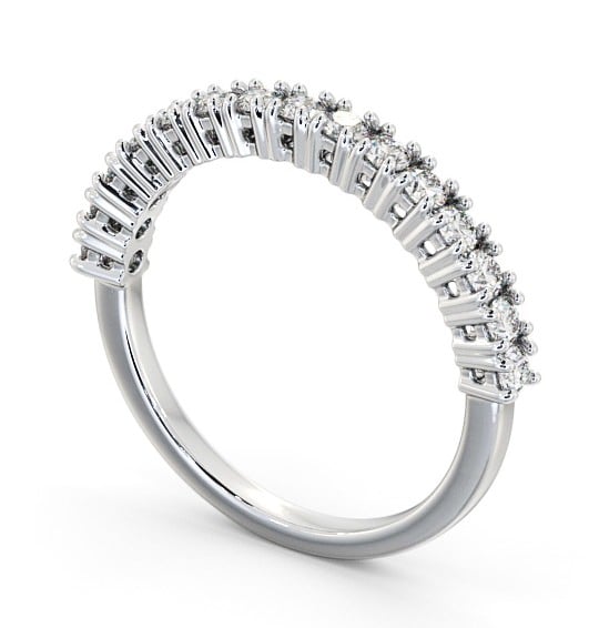 Half Eternity Round Diamond Prong Set Ring 9K White Gold HE57_WG_THUMB1 