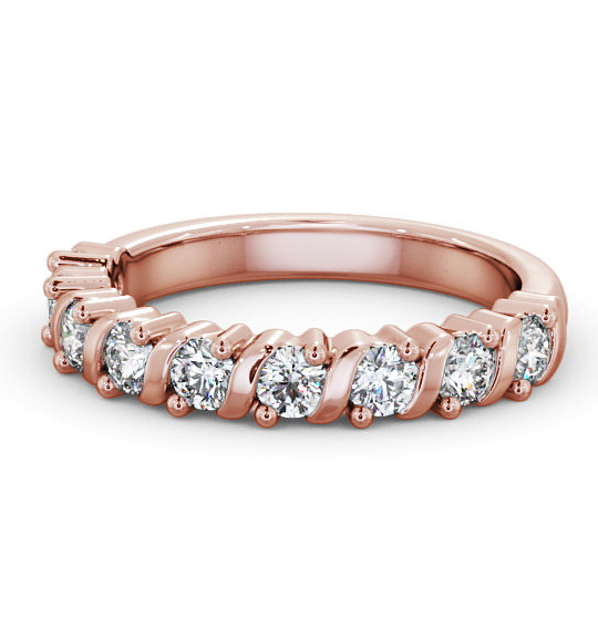 Dalston Half Eternity Ring Round Diamond Unique HE58_RG_THUMB2 