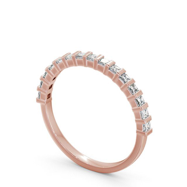 Half Eternity Princess Diamond Ring 18K Rose Gold - Waithe