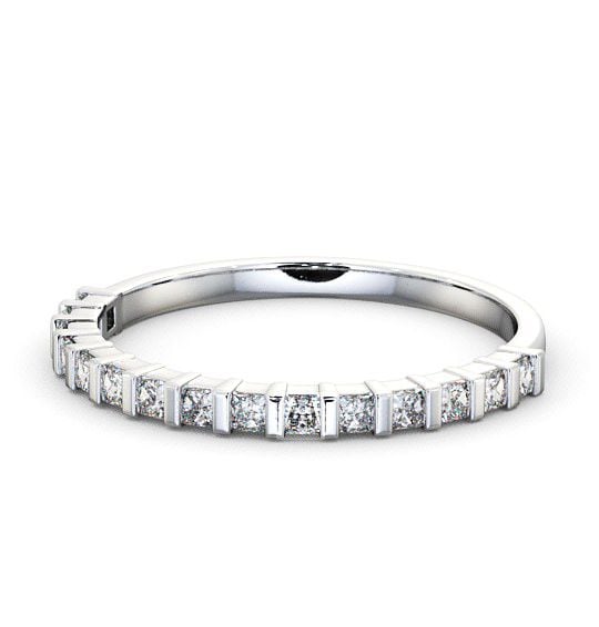  Half Eternity Princess Diamond Ring Platinum - Waithe HE5_WG_THUMB2 