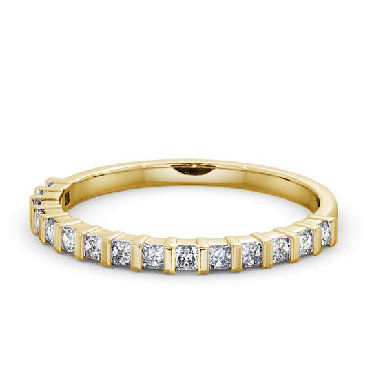  Half Eternity Princess Diamond Ring 18K Yellow Gold - Waithe HE5_YG_THUMB2 