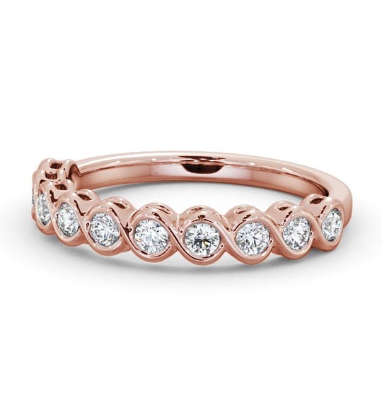  Half Eternity Round Diamond Ring 18K Rose Gold - Sandela HE60_RG_THUMB2 
