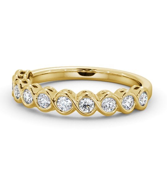  Half Eternity Round Diamond Ring 9K Yellow Gold - Sandela HE60_YG_THUMB2 
