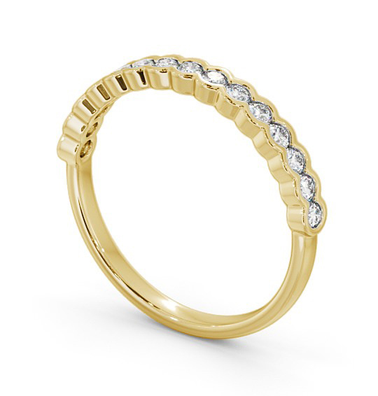  Half Eternity Round Diamond Ring 18K Yellow Gold - Eredine HE61_YG_THUMB1 