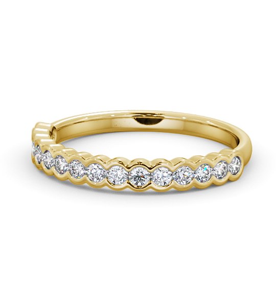  Half Eternity Round Diamond Ring 18K Yellow Gold - Eredine HE61_YG_THUMB2 