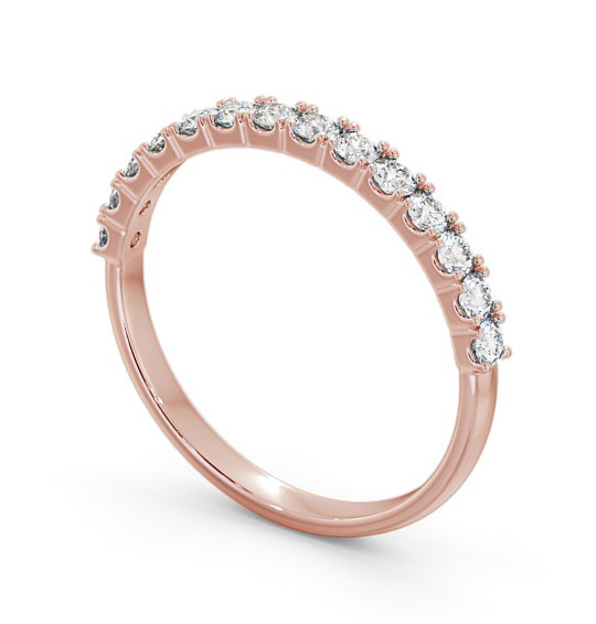 Half Eternity Round Diamond Elegant Ring 9K Rose Gold HE62_RG_THUMB1 