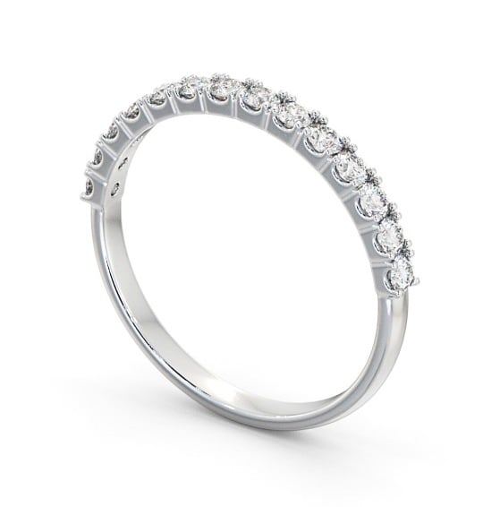 Half Eternity Round Diamond Elegant Ring Platinum HE62_WG_THUMB1
