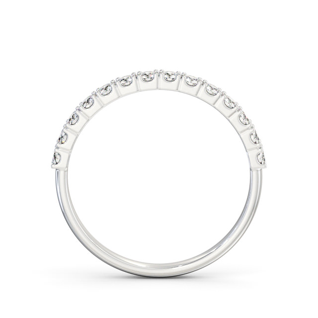 Half Eternity Round Diamond Ring 18K White Gold - Jocelyn HE62_WG_UP