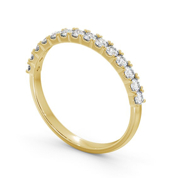 Half Eternity Round Diamond Elegant Ring 18K Yellow Gold HE62_YG_THUMB1 