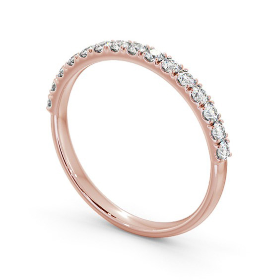 Half Eternity Round Diamond Classic Ring 18K Rose Gold HE63_RG_THUMB1 